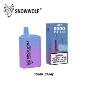 snowwolf disposable 6000puffs cotton candy