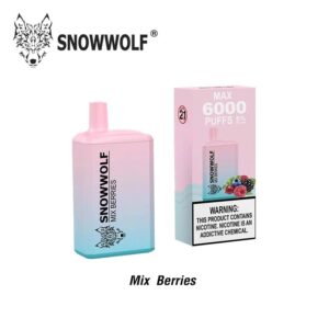 snowwolf disposable 6000puffs mix berries