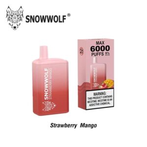 snowwolf disposable 6000puffs strawberry mango
