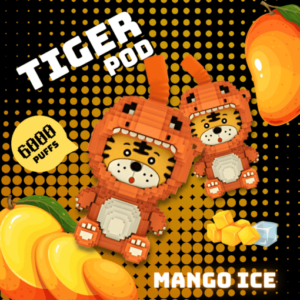 tiger disposable pod 6000puffs mango ice