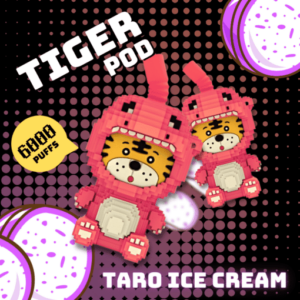 tiger disposable pod 6000puffs taro ice cream