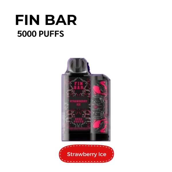 fin bar 5000 puffs strawberry ice