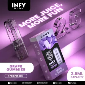 infy plus 2.5ml grape gummies